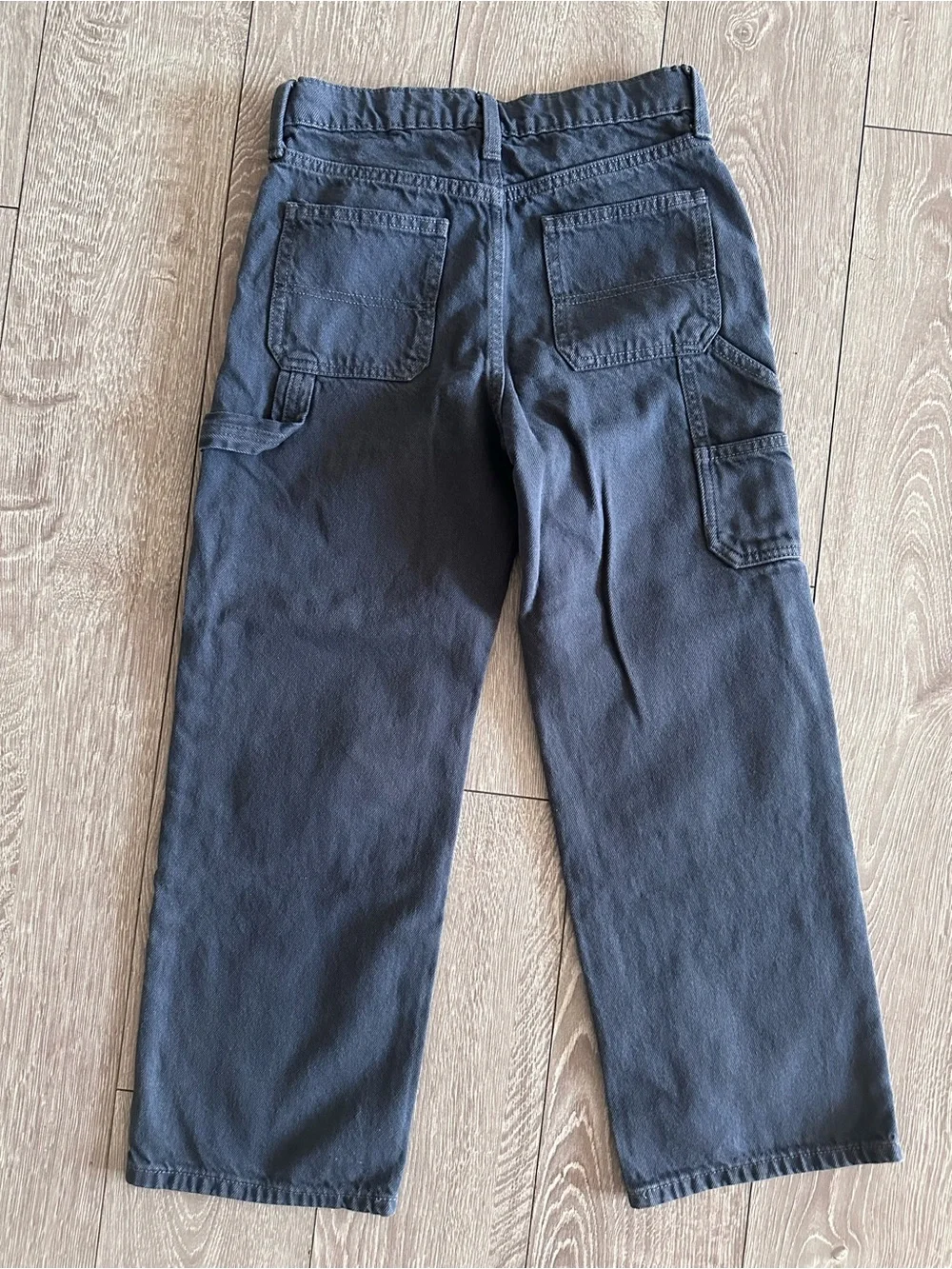 Baggy Cargo Workwear Dark Gray Kids Carpenter Jeans